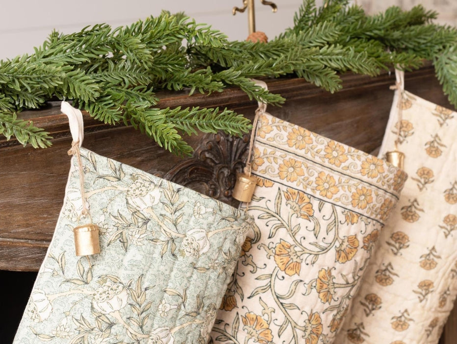 Block Print Stockings Assorted