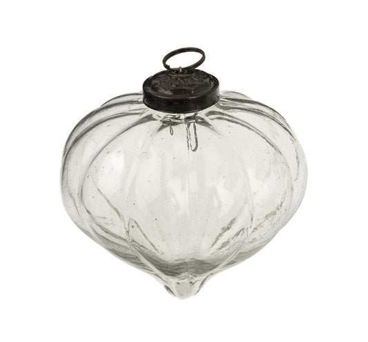 Silverfrost Clear Onion Ornament