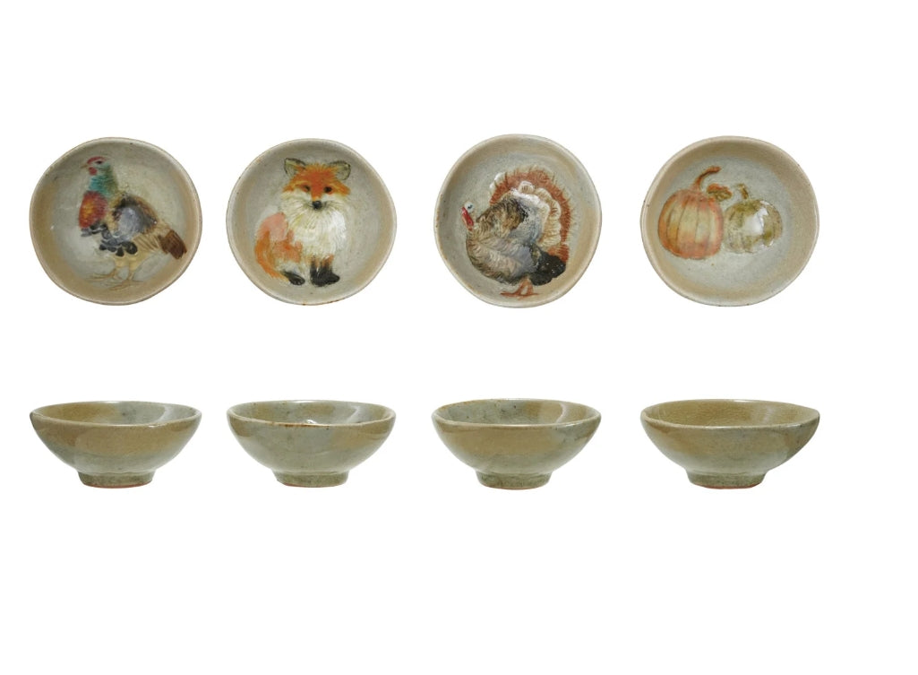 Hand Painted Stoneware Dishes-Assorted Styles