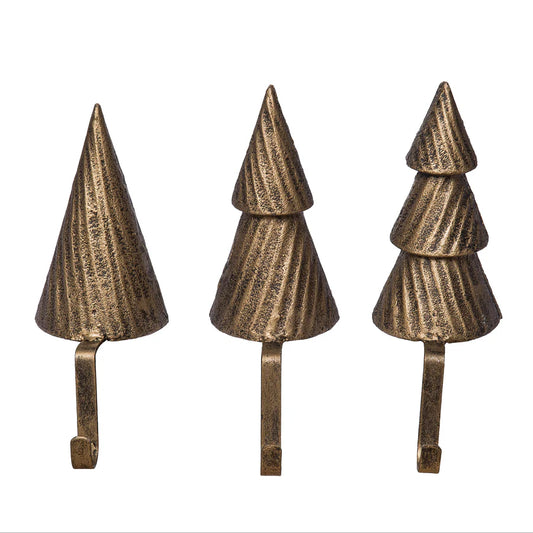 Gold Iron Tree Stocking Holders