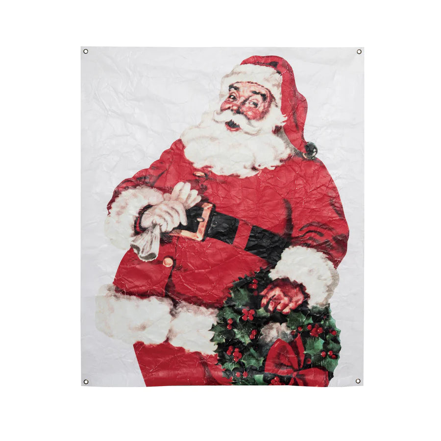 Vintage Santa Paper Wall Art
