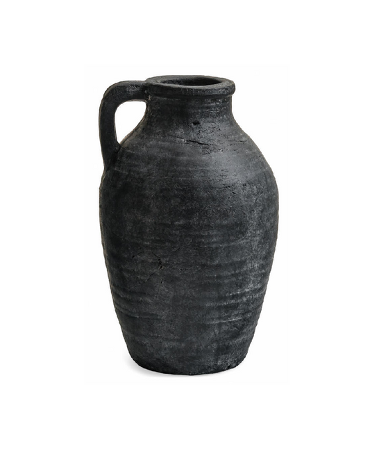 Textured Terracotta Handle Vase