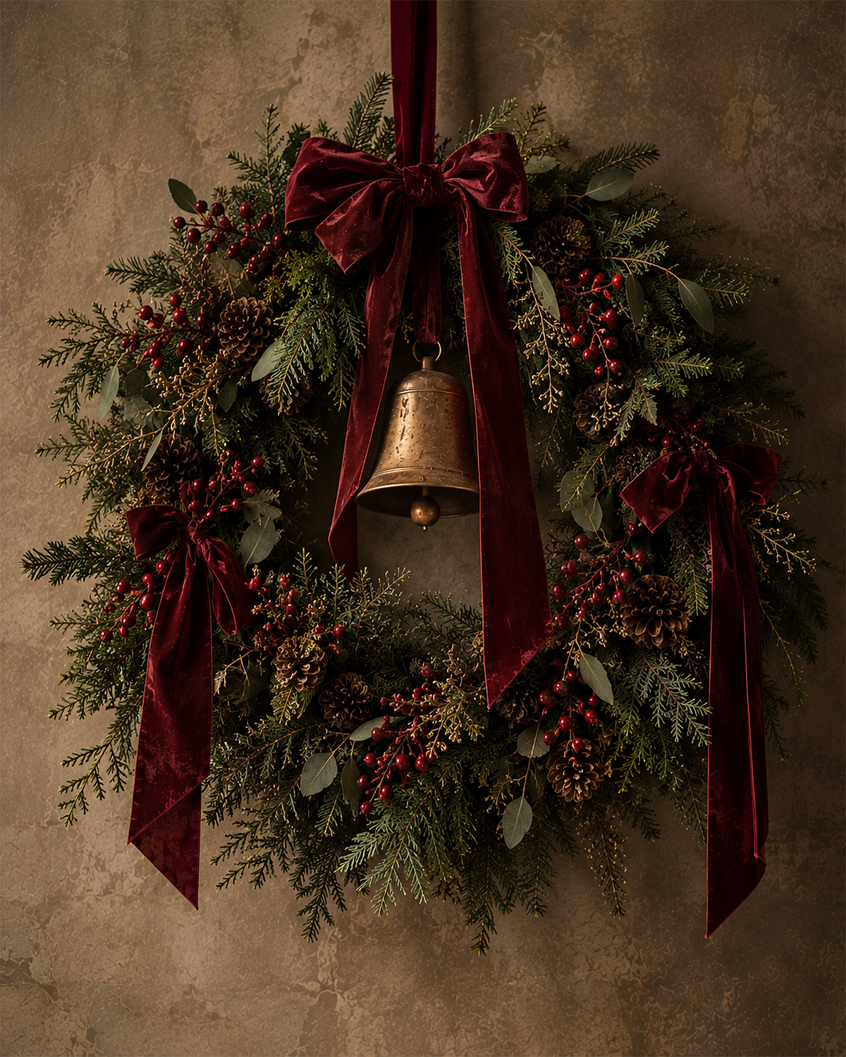 Holiday Wreath Print (no frame)- Preorder