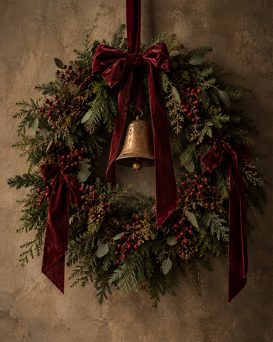 Holiday Wreath Print (no frame)- Preorder