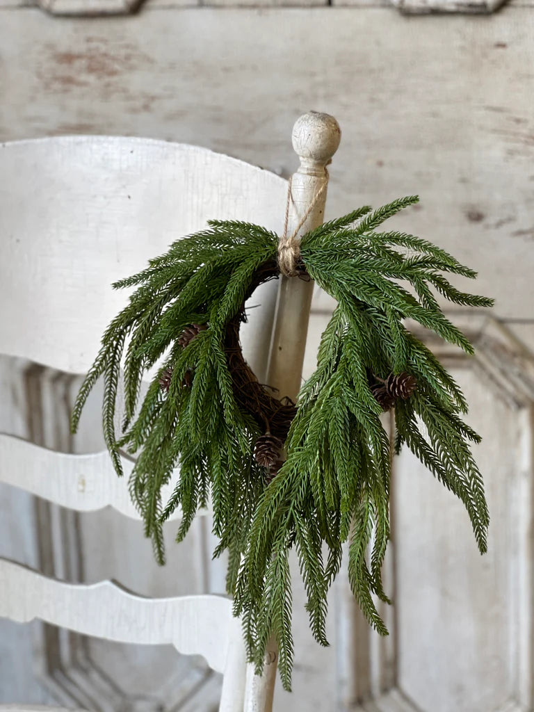Dripping Pine Mini Hanging Wreath