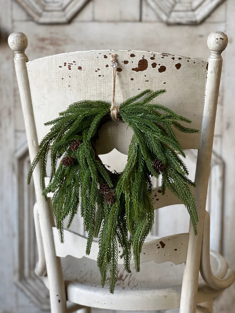 Dripping Pine Mini Hanging Wreath