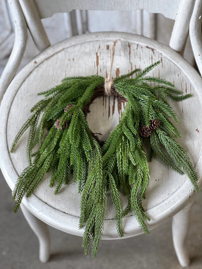 Dripping Pine Mini Hanging Wreath