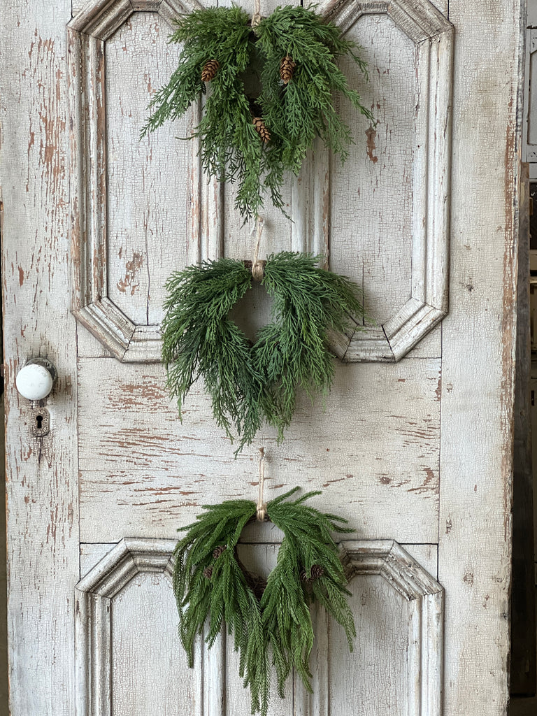 Dripping Pine Mini Hanging Wreath