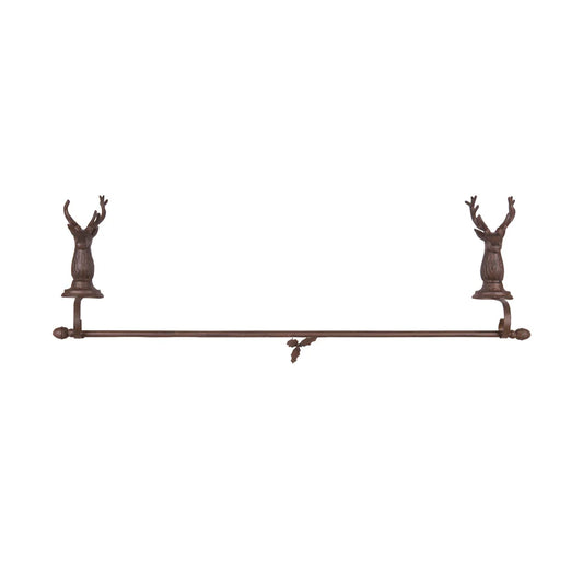 Iron Reindeer Stocking Holder Bar
