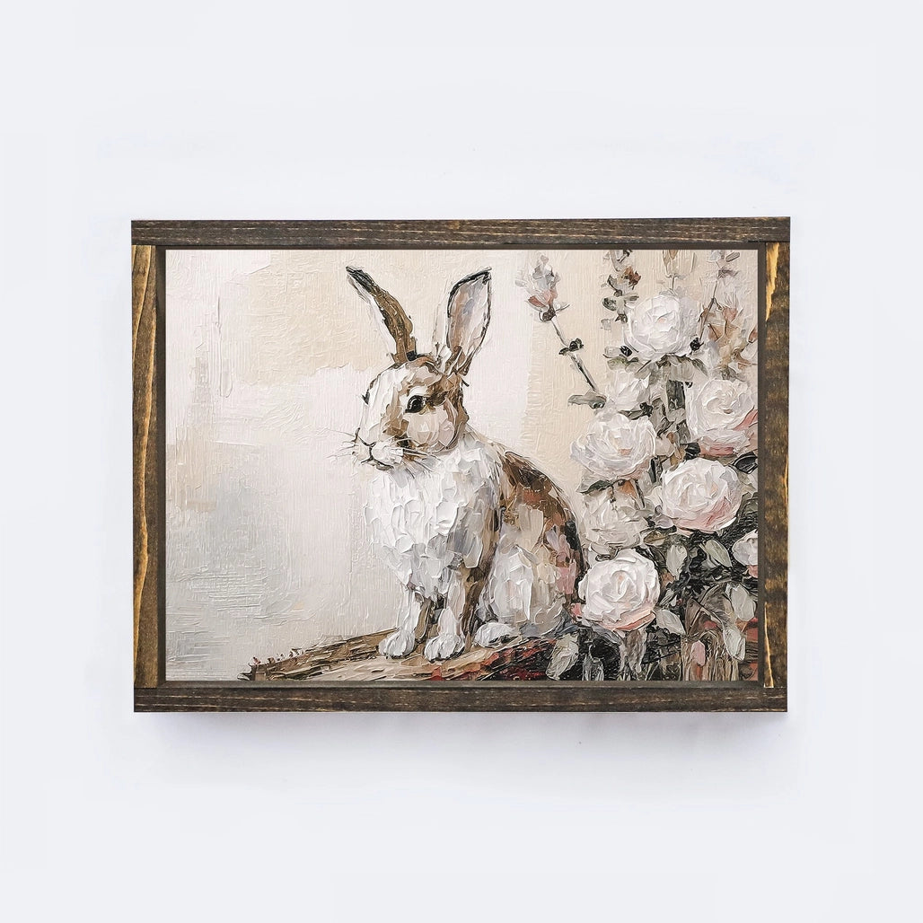 Bunny Vintage Framed Art