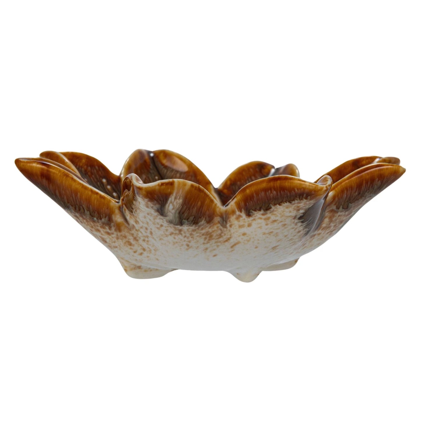 Small Flower Petal Stoneware Bowl