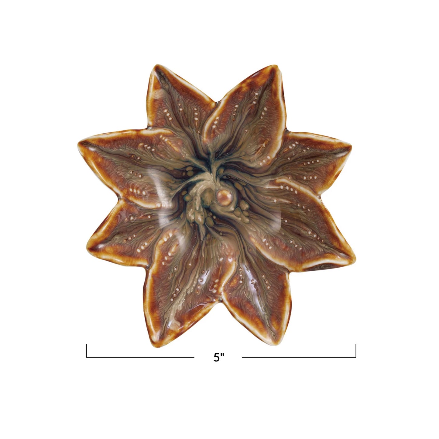 Small Flower Petal Stoneware Bowl
