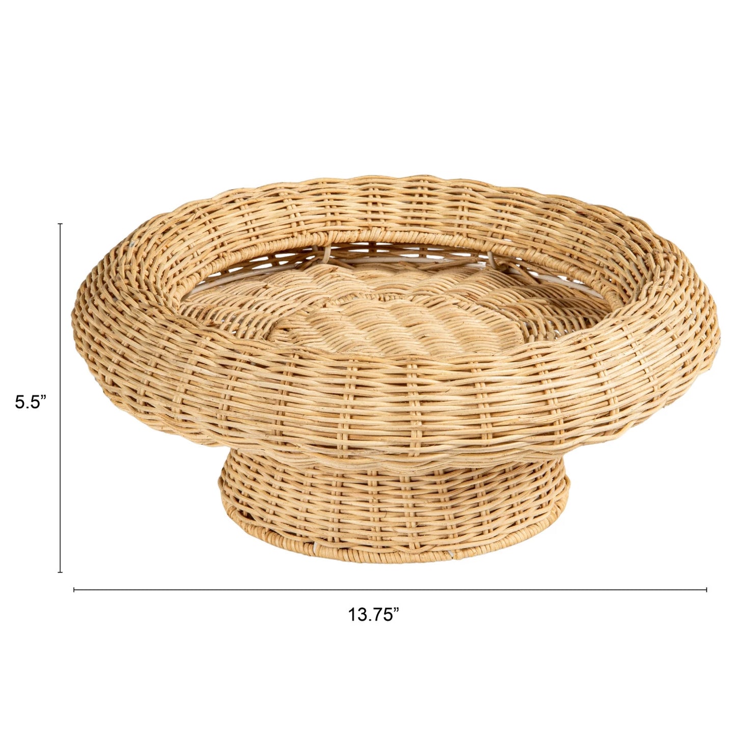Hand Woven Rattan Fruit Bowl