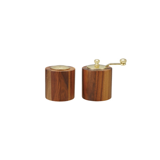 Wood Pepper Mill & Salt Shaker Set