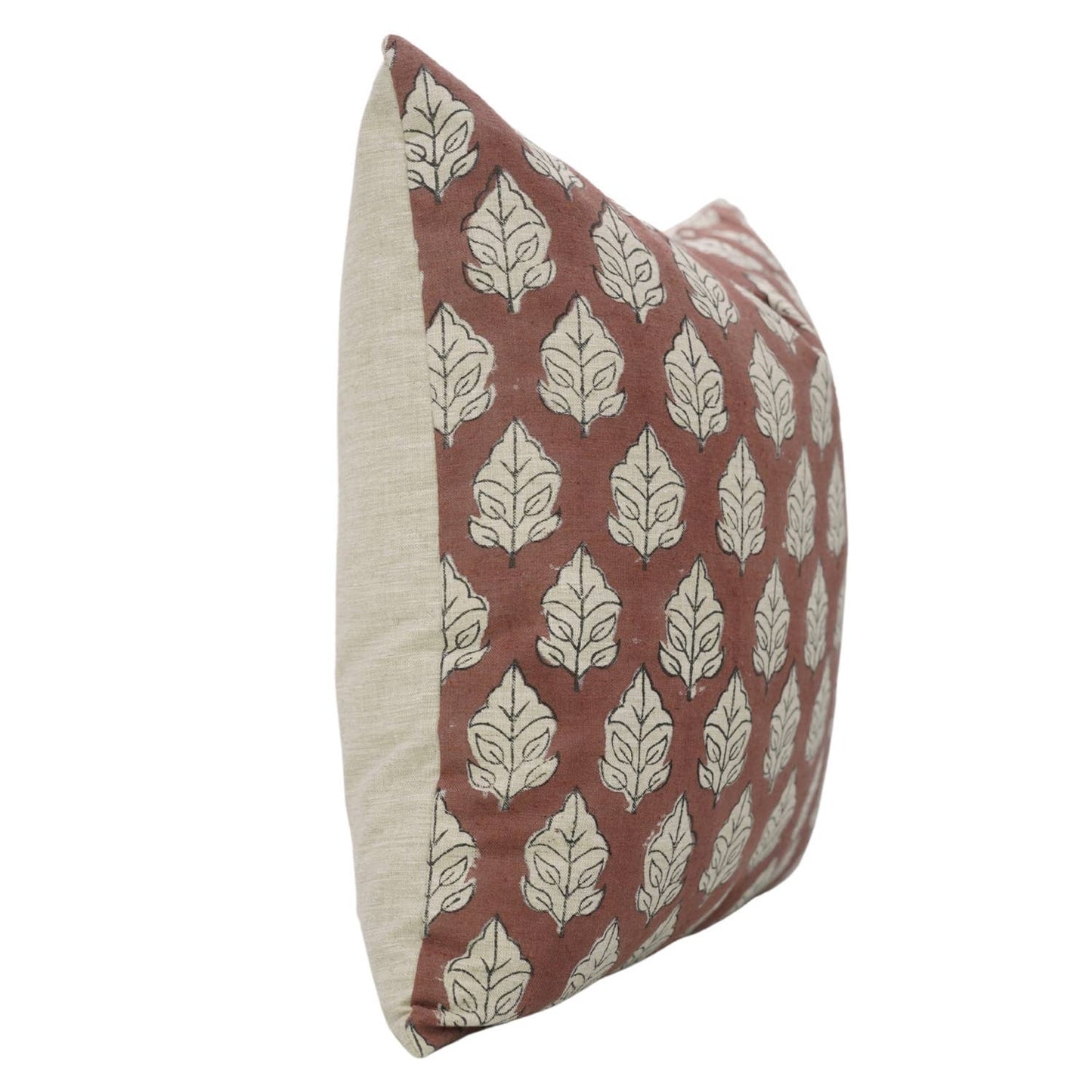 Mable Block Print Linen Blend Pillow Cover - 18X18