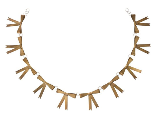 Antiqued Gold Bow Garland