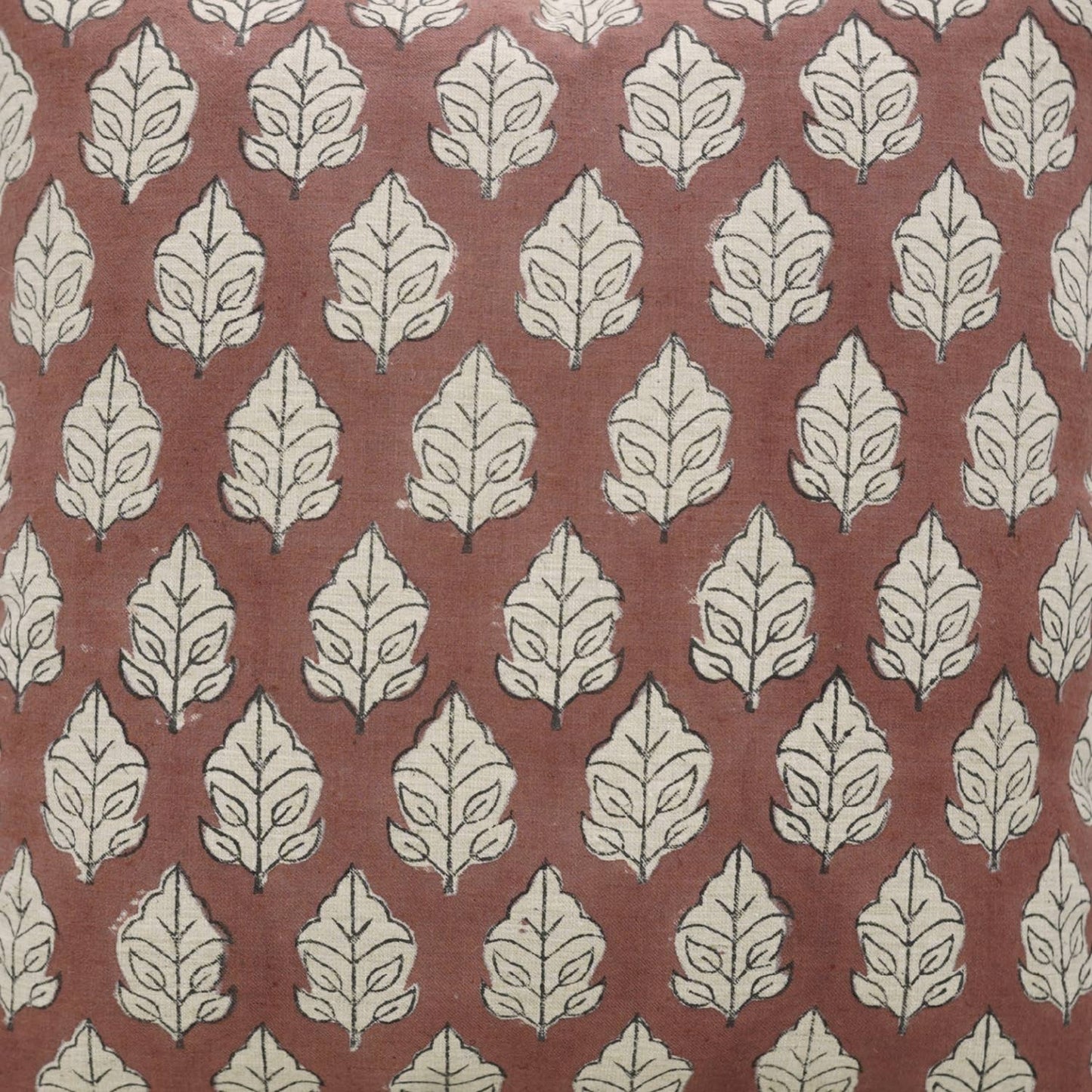 Mable Block Print Linen Blend Pillow Cover - 18X18