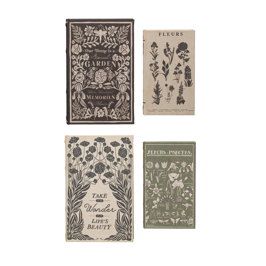 Garden Inspired Linen Storage Books