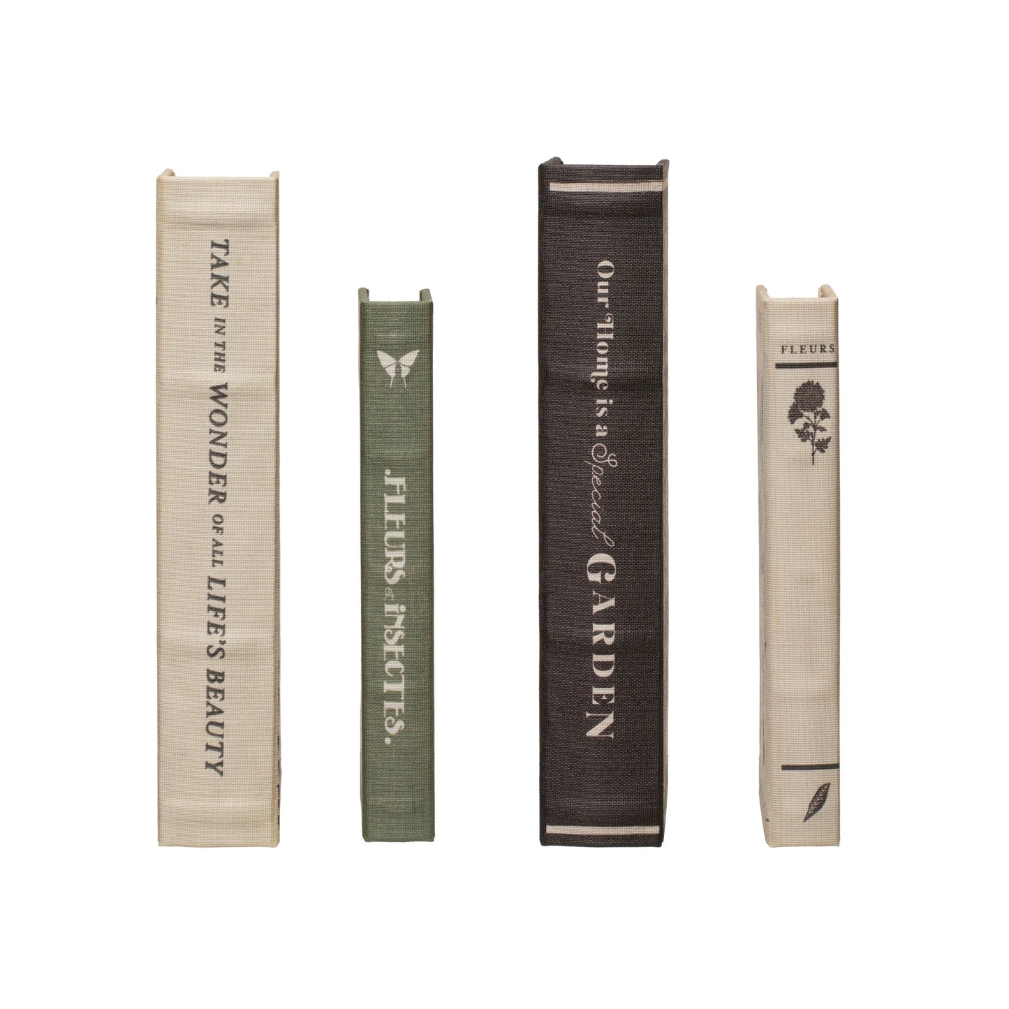Garden Inspired Linen Storage Books