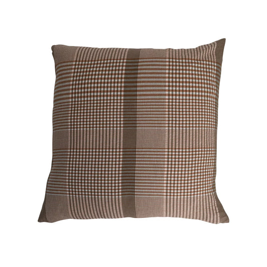 Oversized Plaid Pillow- 28"
