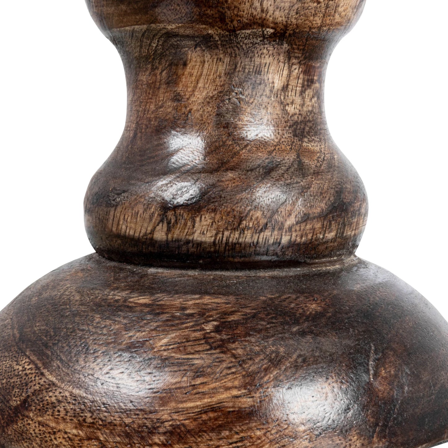 Oversized Hand Carved Taper Holder