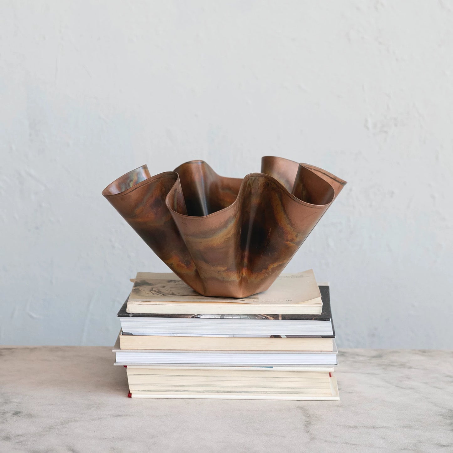 Organic Shaped Copper Statement Bowl