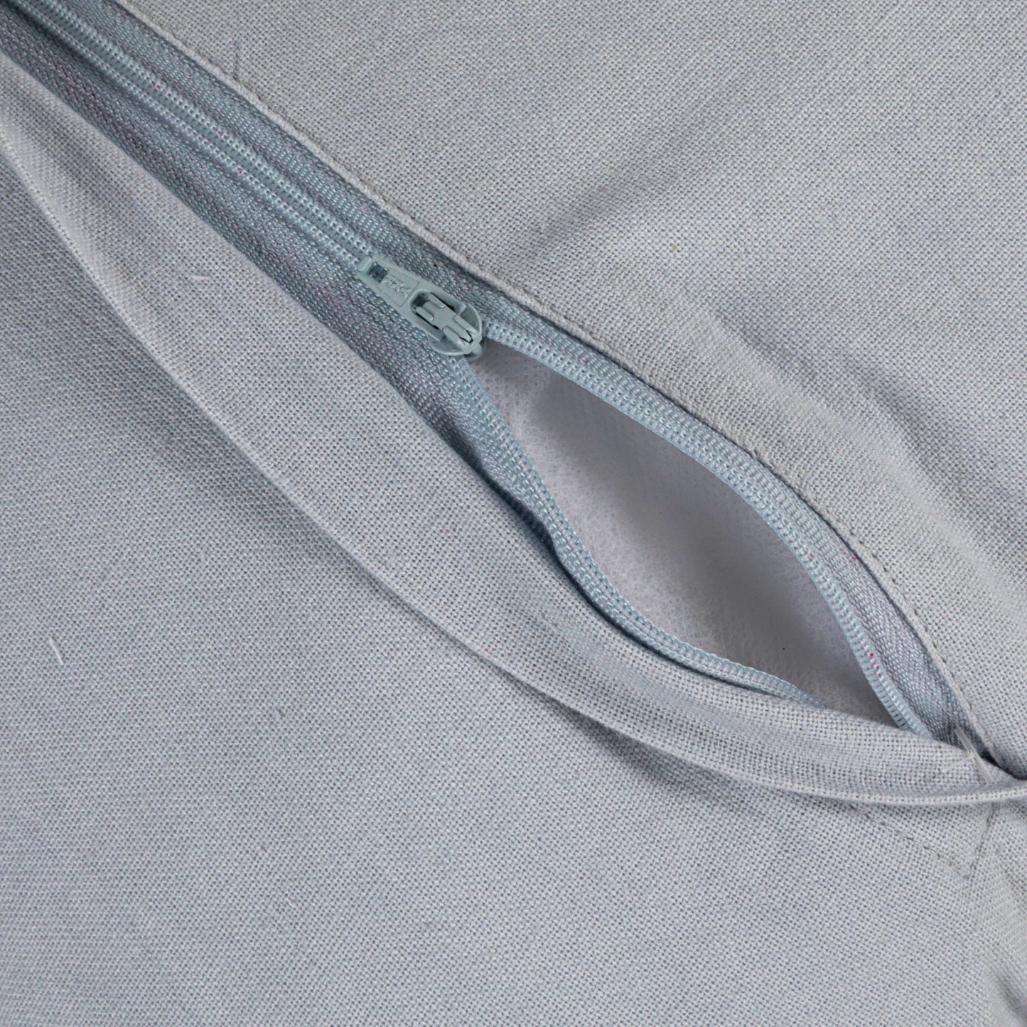 Light Blue Ruffle Pillow