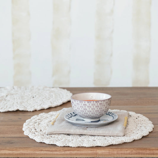 Cream Crocheted Placemat