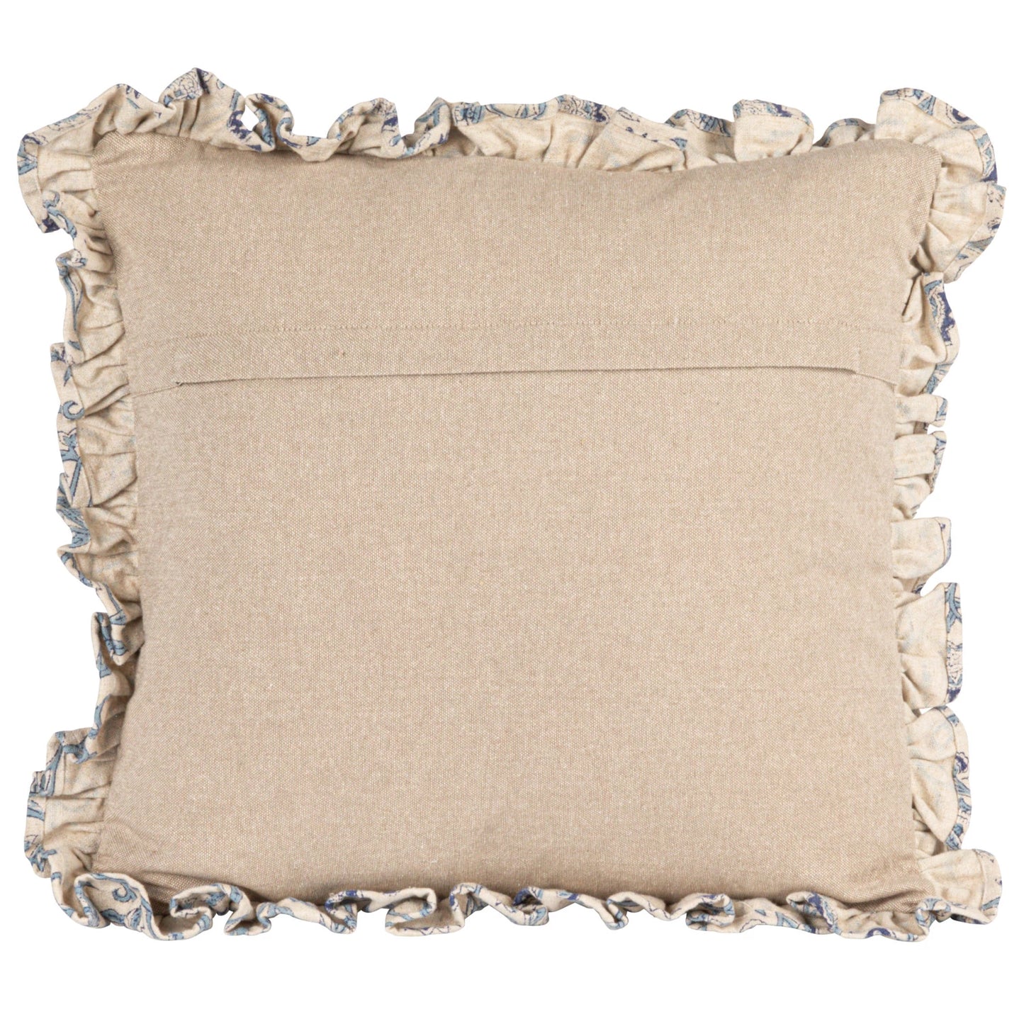 Blue Meadow Ruffle Pillow
