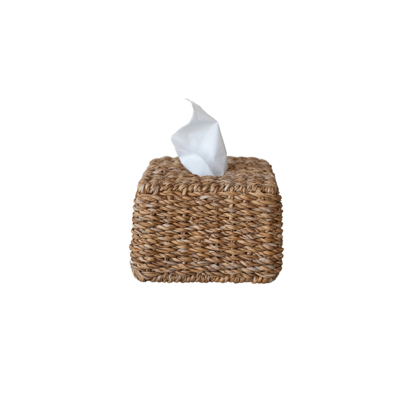 Hand Woven Seagrass Tissue Box Cover