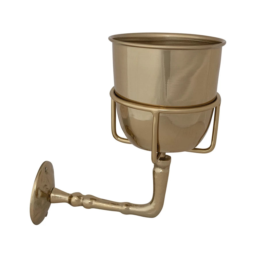 Stainless Steel & Aluminum Wall Vase