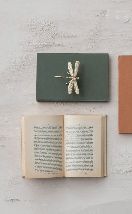 Pewter Gold Dragonfly