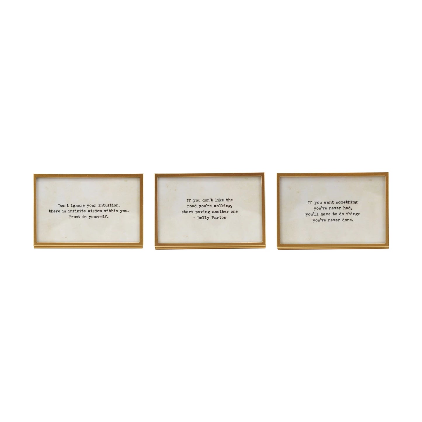 Framed Glass Easel Sayings- Assorted