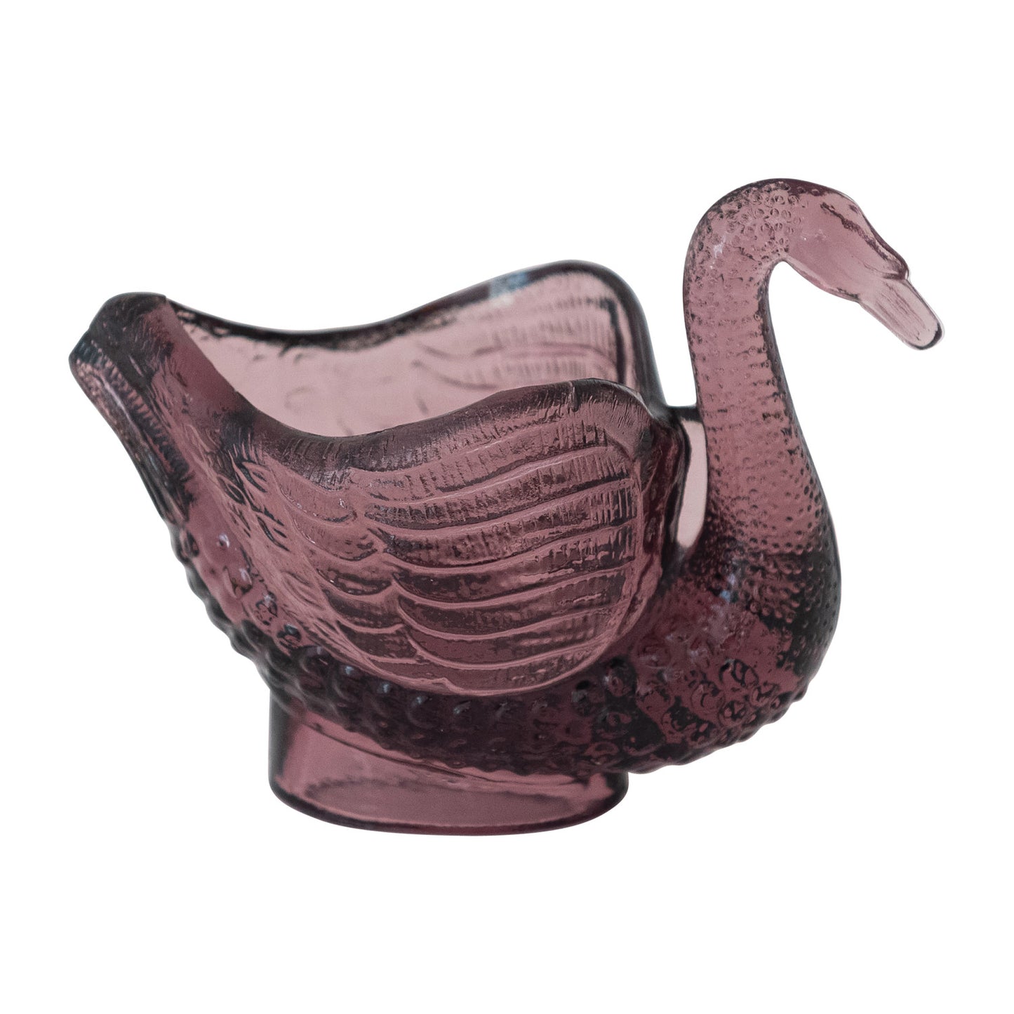 Recycled Glass Swan Spoon Holder/Trinket Dish