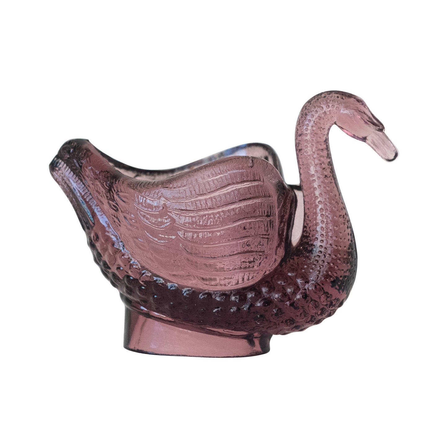 Recycled Glass Swan Spoon Holder/Trinket Dish