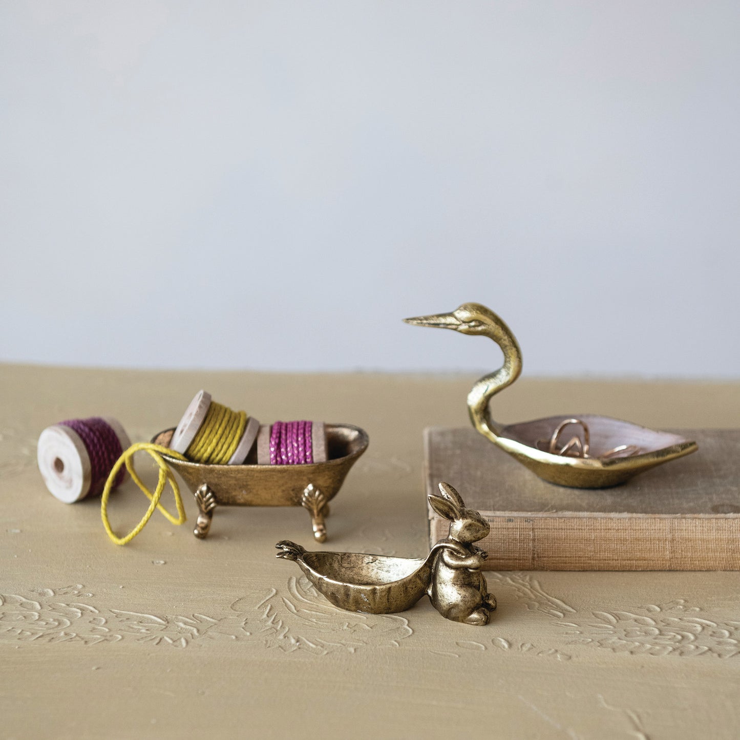 Mini Cast Iron & Enamel Swan Bowl