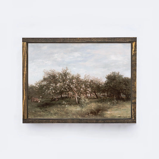 Apple Orchards Vintage Framed Art