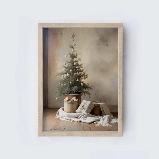 Christmas Tree Vintage Framed Art- Assorted Sizes