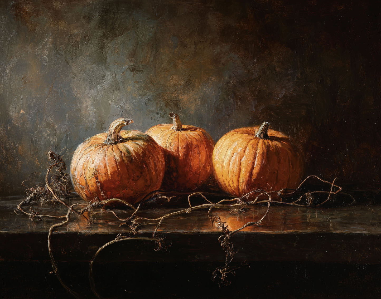 Pre-Order: Pumpkin Still Life (no frame)- Shipping by August 21st