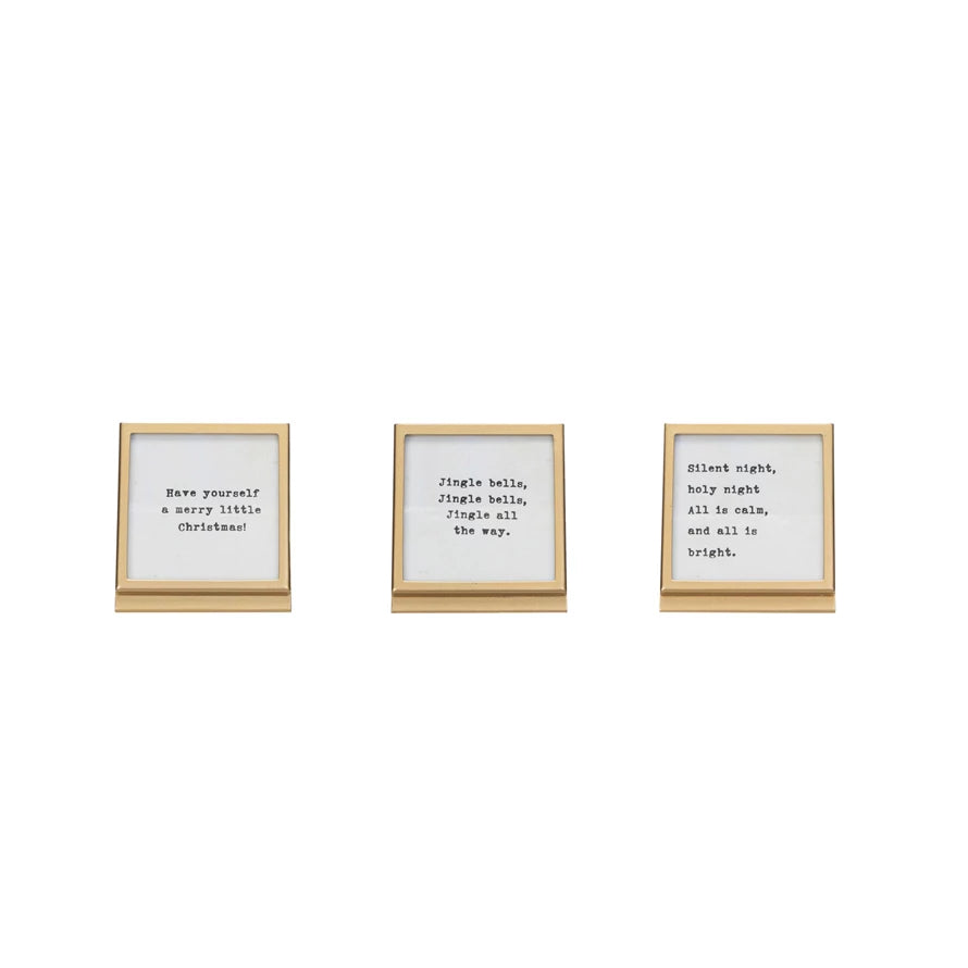 Mini Holiday Gold Frames