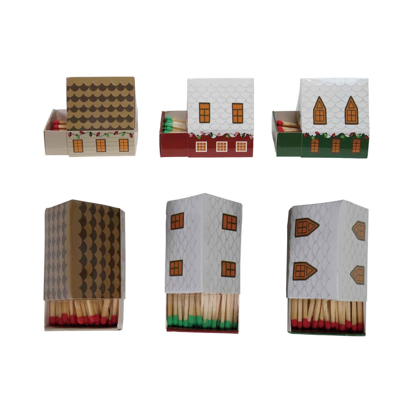Holiday House Shaped Matches