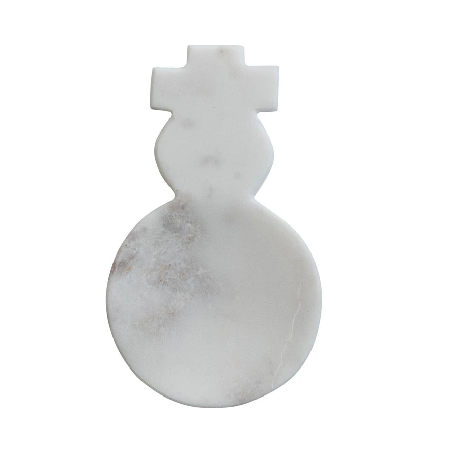 Marble Snowman Spoonrest