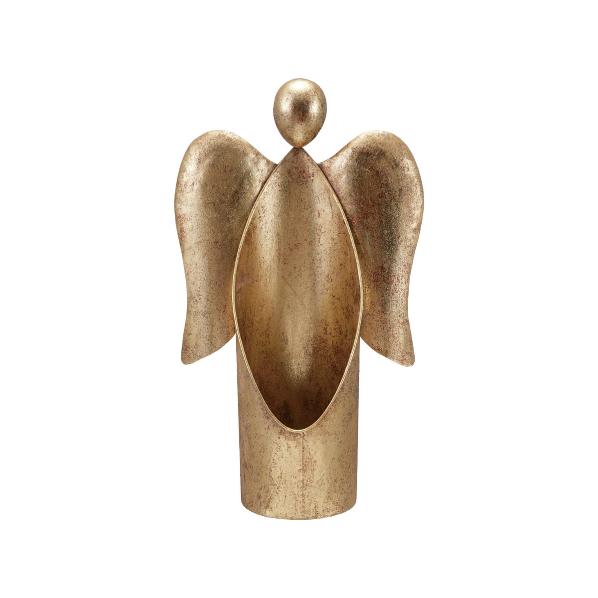 Antiqued Gold Angel Container- Assorted Sizes