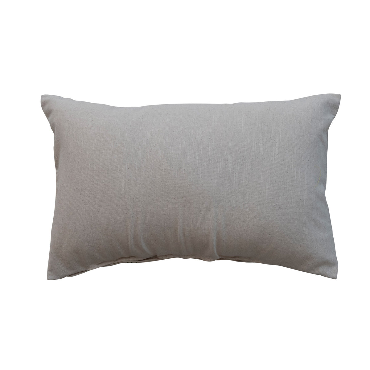 Embroidered Mistletoe Lumbar Pillow